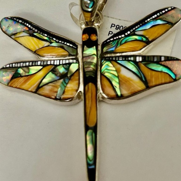 Sterling Silver Dragonfly Pendant - Picture 2 of 7